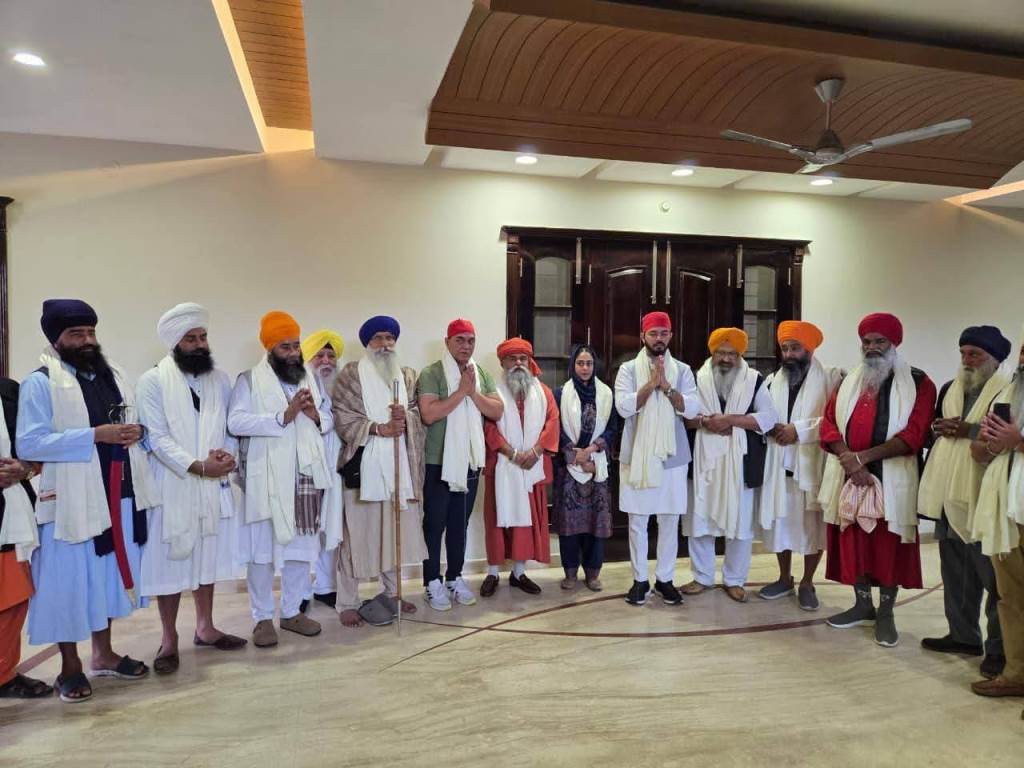 Lok Sabha member Dr Raj Kumar and MLA Dr Ishank Kumar reviewed the reception arrangements for the Nagar Kirtan